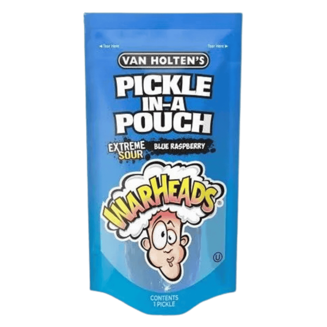 Van Holten's Extremely Tangy Warheads Pickle with Blue Raspberry