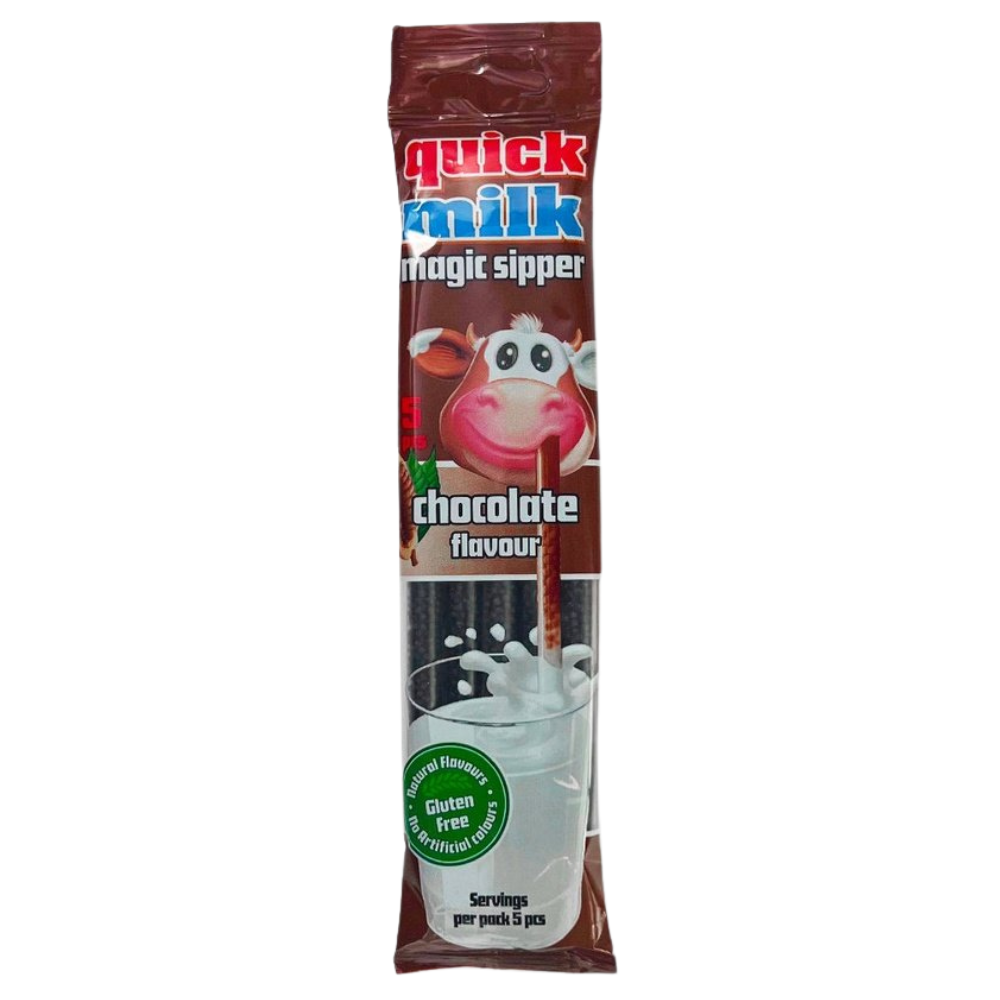 Quick Milk magic chocolate straw