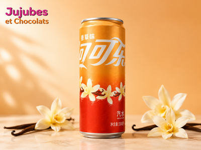 Canette Coca-Cola vanille 330 ml, édition chinoise