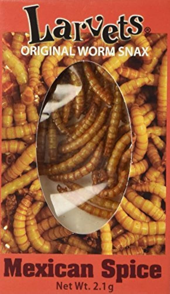 Edible worms Mexican spices