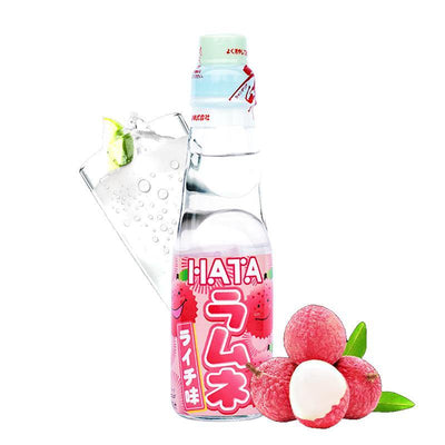 Bouteille Hata Ramune litchi 200 ml à bille de verre