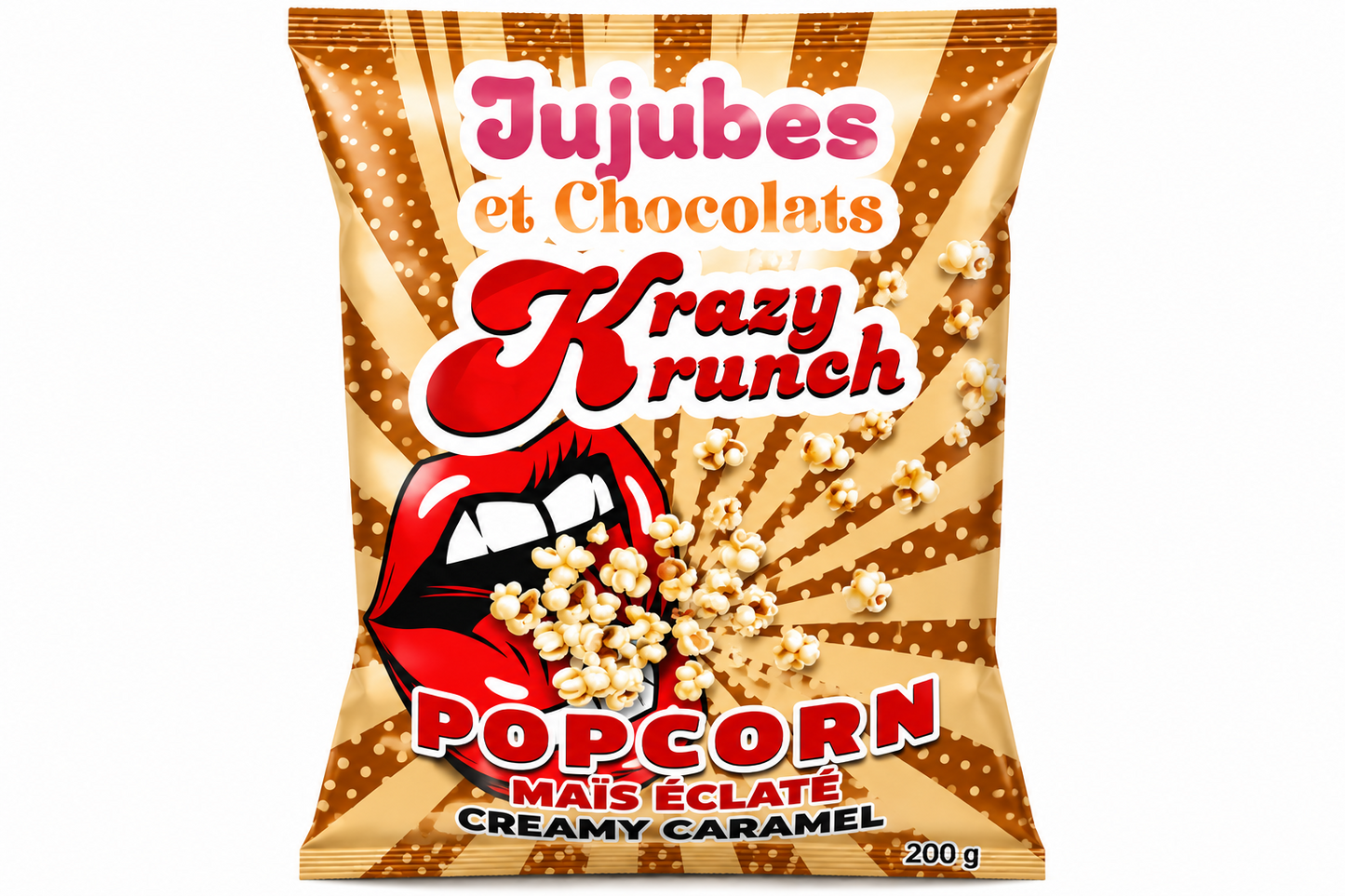 Krazy Krunch β Creamy Caramel Popcorn