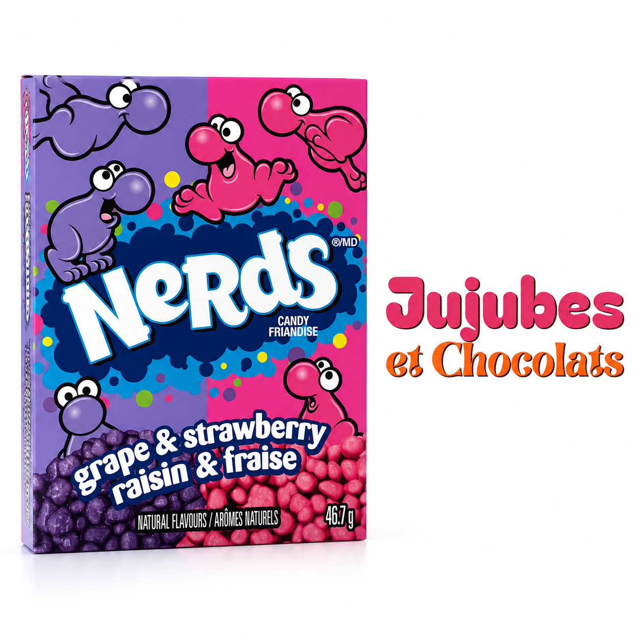 Nerds Raisins Fraises 46g