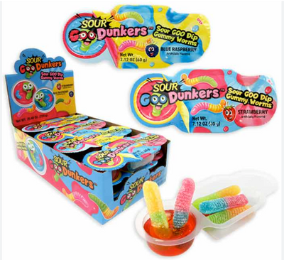 Sour Dunkers – Vers Gélifiés et Sauce Acidulée
