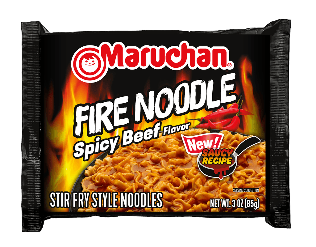 Maruchan fire noodle with beef