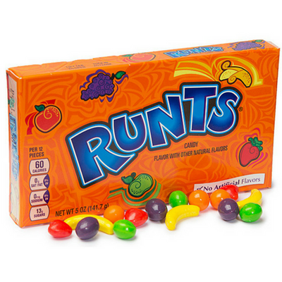 Boîte Wonka Runts, bonbons durs en forme de fruits