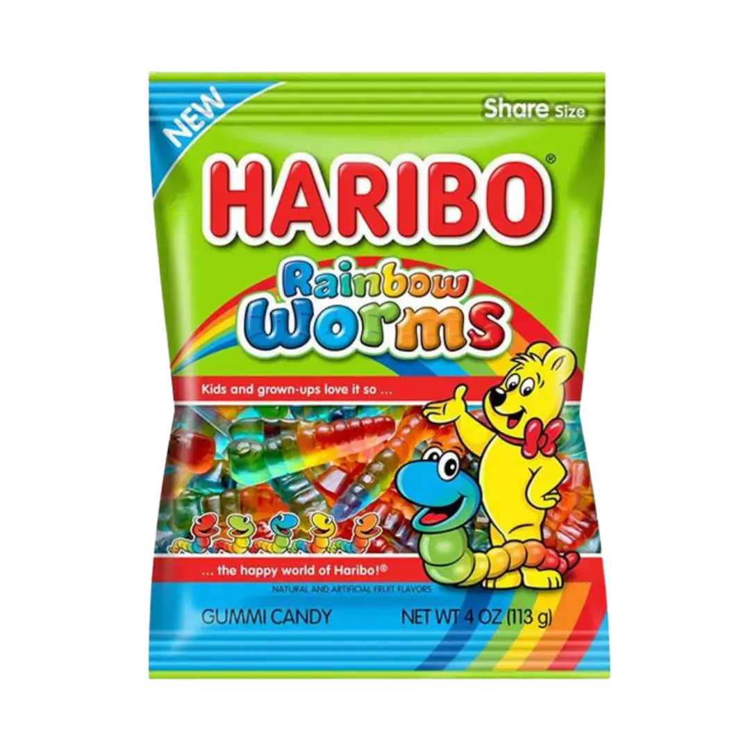 Haribo vers de terre arc-en-ciel