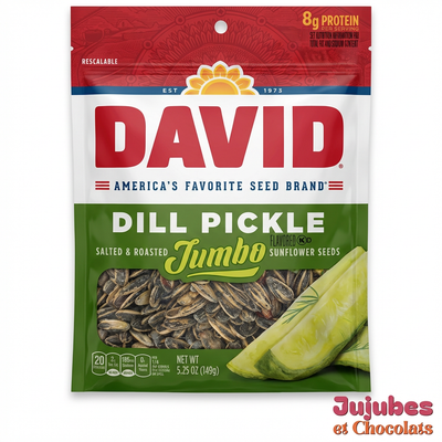 David – Graines de Tournesol Cornichon à l'Aneth 149 g