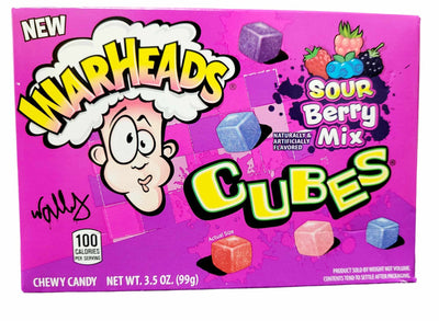 Sachet Warheads cubes acidulés mélange de baies