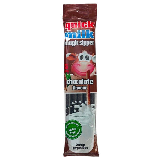Quick Milk magic chocolate straw