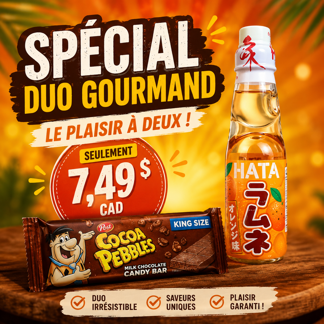Bundle Exotique – Ramune Orange + Cocoa Pebbles 🍊🍫