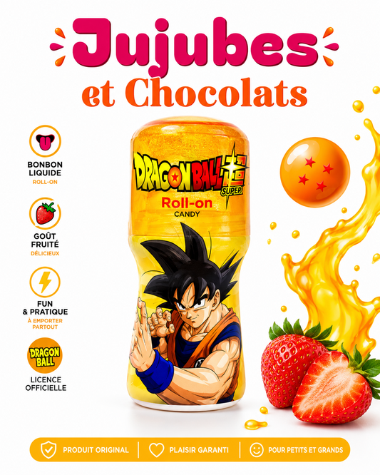 Dragon Ball ou Naruto liquide roll on a la fraise