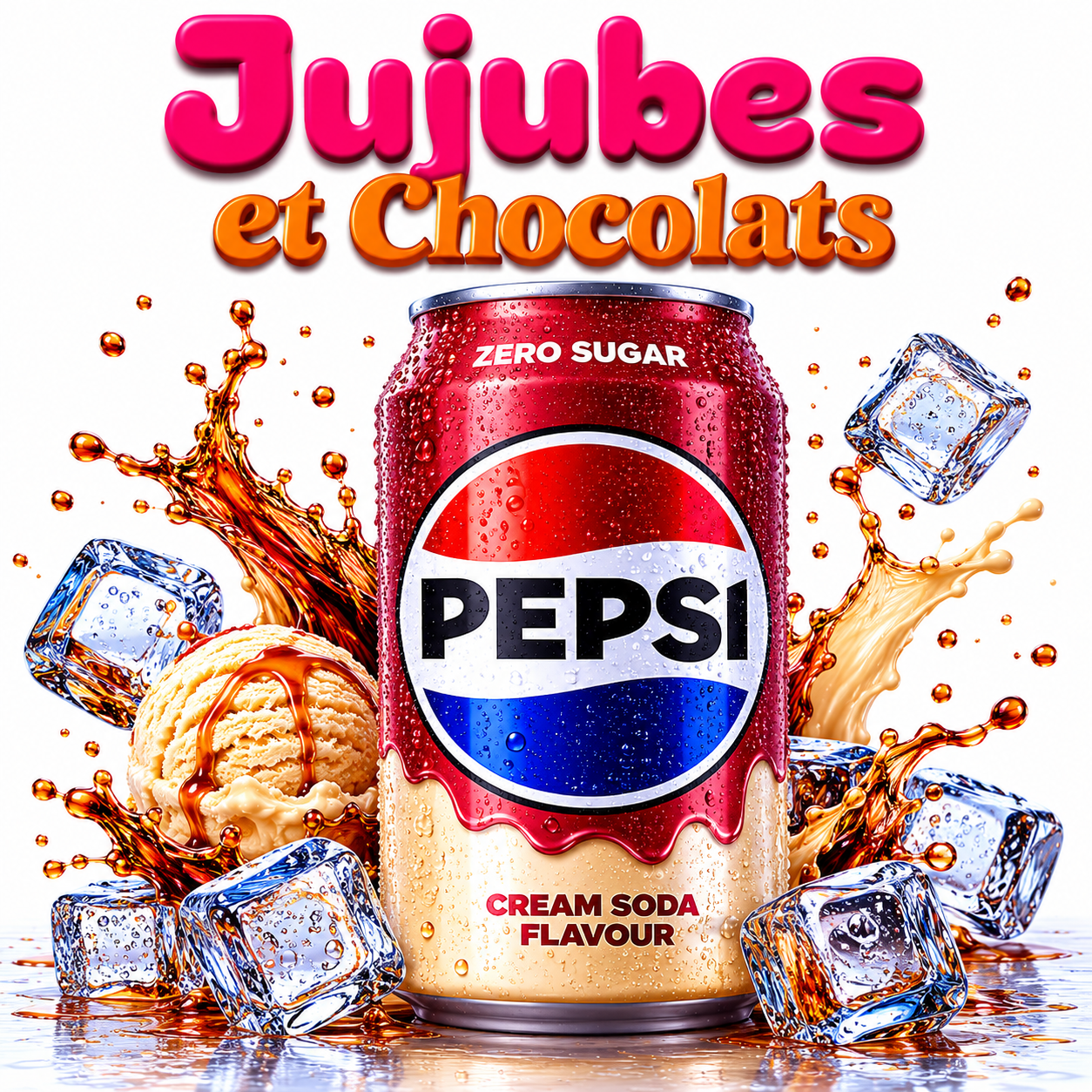 Pepsi Zéro Sucre – Crème Soda