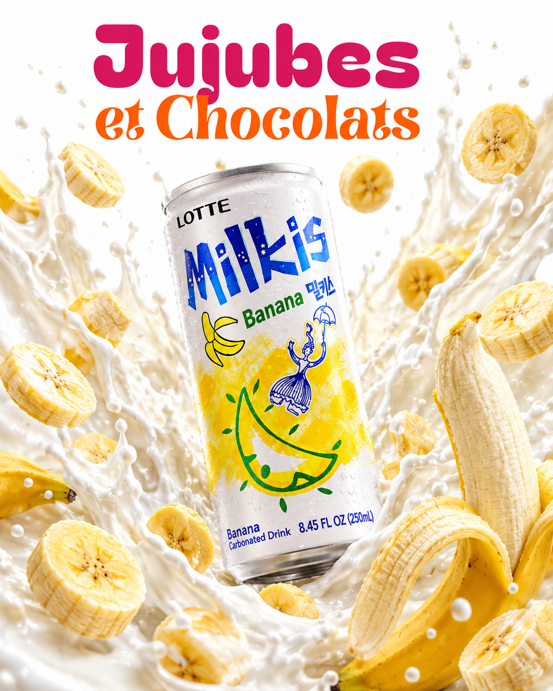 Milkis Banana - Korean Milk and Banana Soda