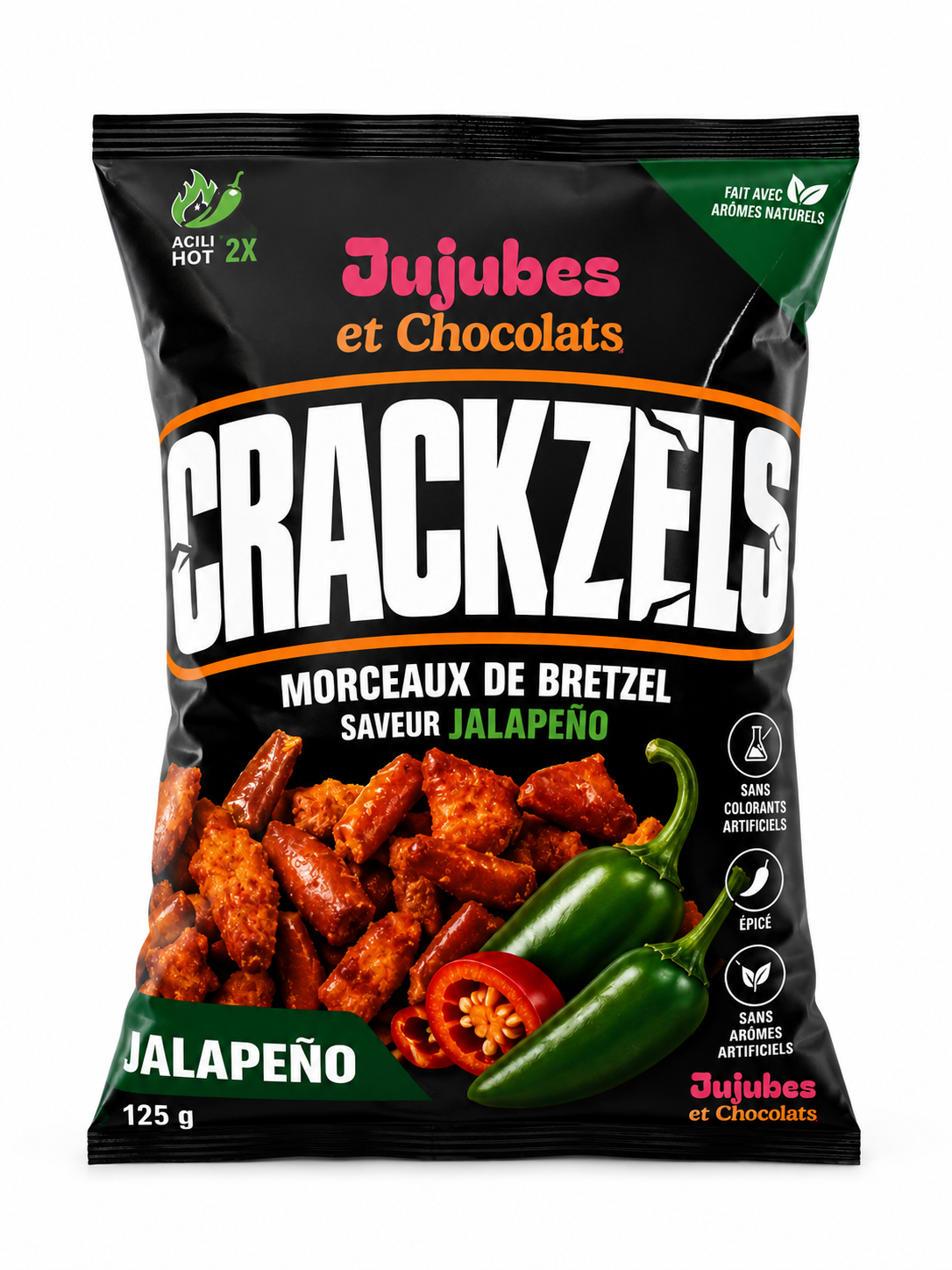 Crackzel – Bouchées Bretzel Jalapeño