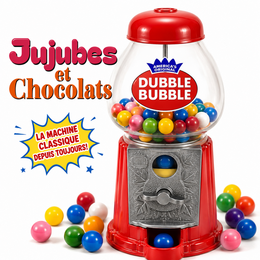 Carousel Classic Gumball Machine Bank – 9 pouces