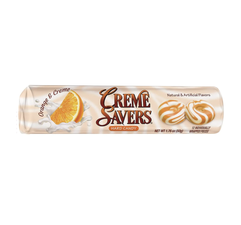 Cream savers orange and cream