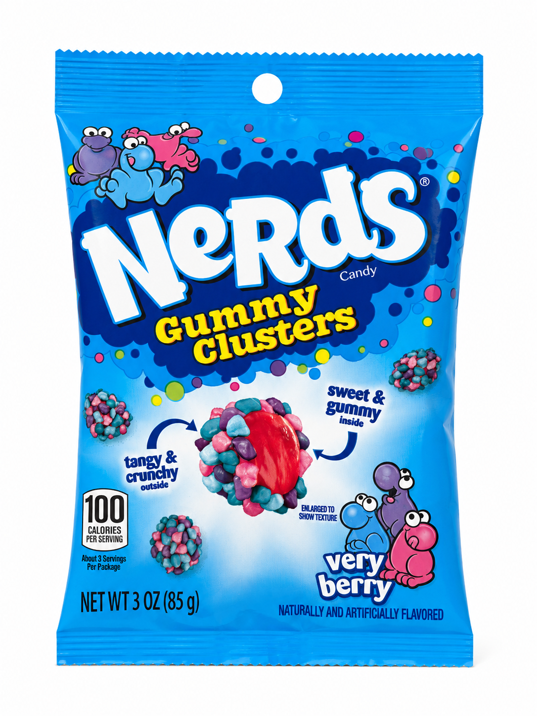 Nerds Gummy Clusters Very Berry 85g