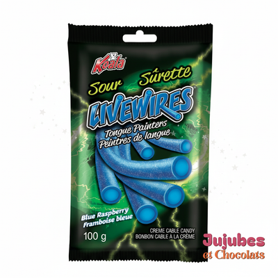 Livewires framboise bleue, bonbon acidulé