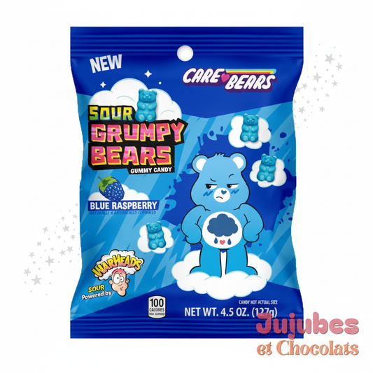 Sour grumpy bears framboise bleue