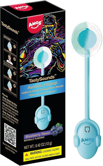 Sucette musicale Audio Lollipop au bleuet