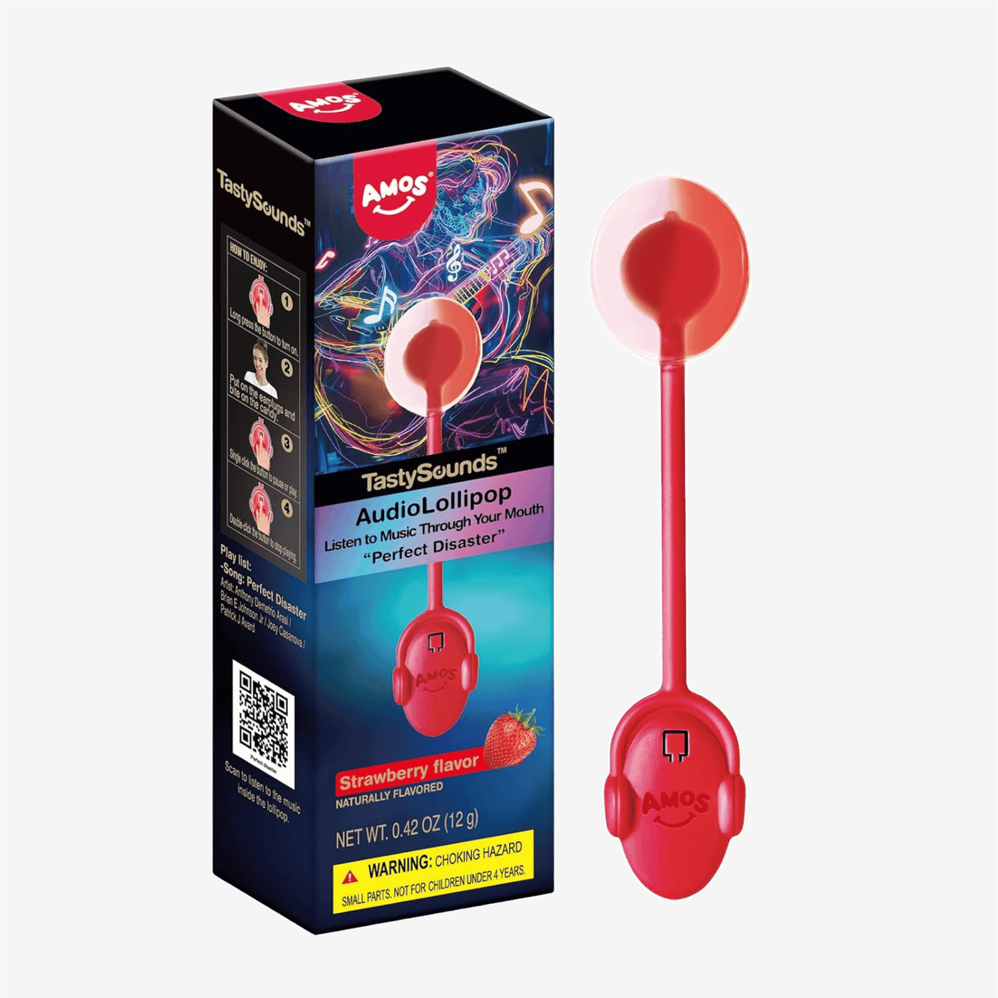 Audio lollipop fraise