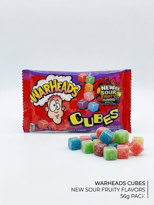 Warheads Chewy Cubes – Cubes Acidulés Assortis