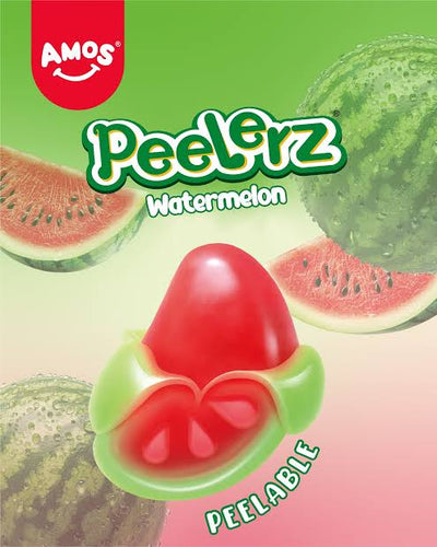 Sachet Amos Peelerz melon d'eau, jujubes à peler