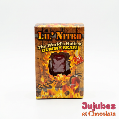 Lil' Nitro, ourson gélifié ultra épicé dans sa boîte