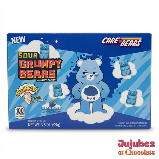 Sour grumpy bears framboise bleue