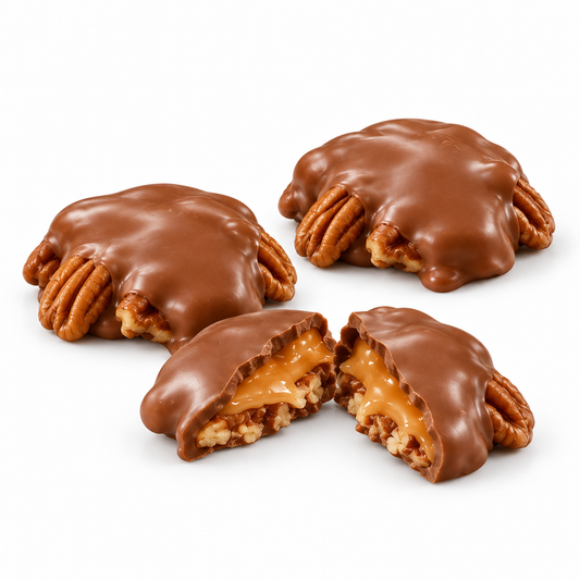 Turtles – Chocolats Caramel et Pacanes