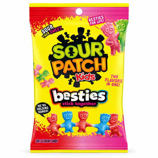 Sour Patch Kids Besties – Jujubes Surets Deux Saveurs