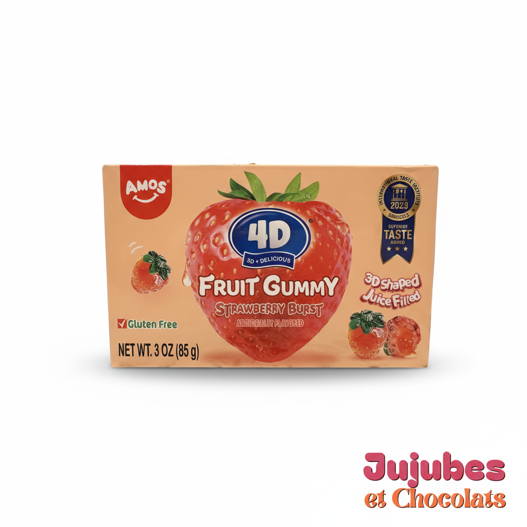 Amos 4D gummy fraises