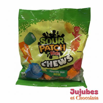 Sachet Sour Patch Kids Chews, pâte à mâcher acidulée