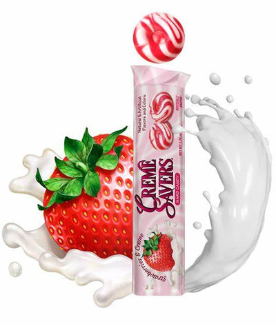 Sachet Creme Savers fraise et crème